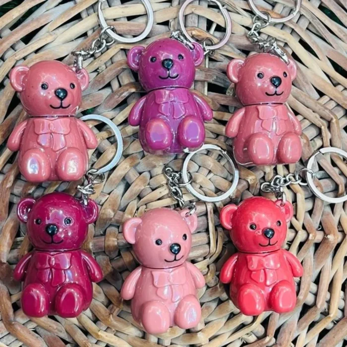 mocallure-cute-teddy-bear-key chain-lip-gloss